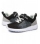 Sneakers Kids Sneakers Lightweight Casual Fitness Sports Walking Shoes - Black - C618HCI0OSM $29.51