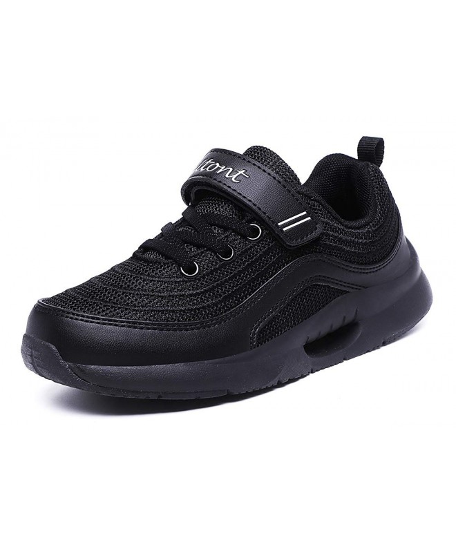 Sneakers Kids Boys Girls Toddler Lightweight Walking Shoes Casual Fashion Sneakers(Little Kid/Big Kid) - Black-2 - CH18GEG99E...