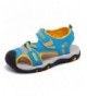 Sport Sandals Boys Outdoor Closed-Toe Summer Sport Sandals - Blue/Orange - C218E5ERLQ8 $28.56