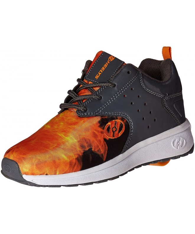 Sneakers Kids' Velocity Sneaker - Grey/Orange/Flame - C812EF5C609 $82.50