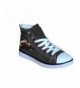 Sneakers Universe Space Galaxy High Top Flat Canvas Shoes for Unisex Child - Denim Pattern-1 - CJ18DIEQHY0 $56.07