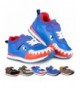 Sneakers Jogger Boys Athletic Shoes Toddlers and Big Boys Tennis Shoes - Blue (Shark) - CZ18EG8CEKR $27.04