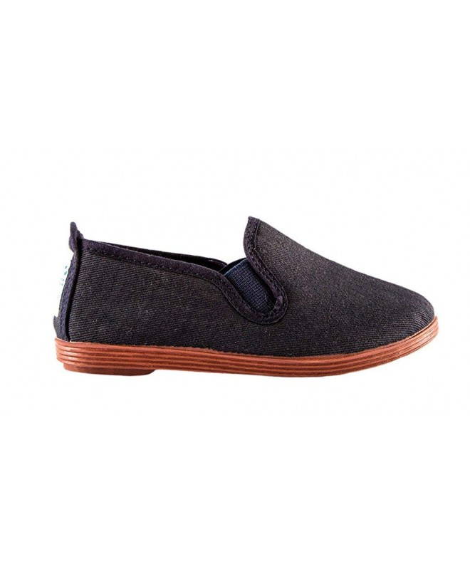Sneakers Kids Slip On Canvas Shoes for Boys and Girls - Cotton Rubber Sole - Baby/Toddler/Kid - Navy - C6182EQM6W4 $30.15