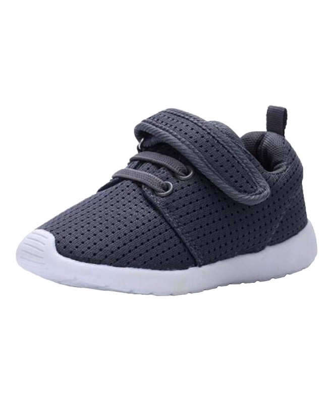 Sneakers Baby's Boy's Girl's Casual Light Weight Breathable Strap Sneakers Running Shoe - Gray - CE1888O0T49 $28.50
