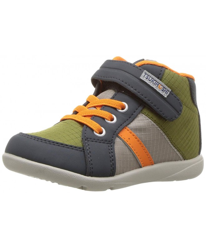 Sneakers Kids' Grid Sneaker - Charcoal/Orange - CL17Z36Y06E $72.95
