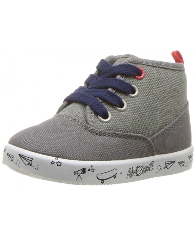Sneakers Kids Mack Boy's High-Top Sneaker - Grey - CY1867LYEEH $38.98