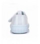 Sneakers Maxu Little Kids White Canvas Slip on Sneakers - White - CT12GZQJNEX $29.30