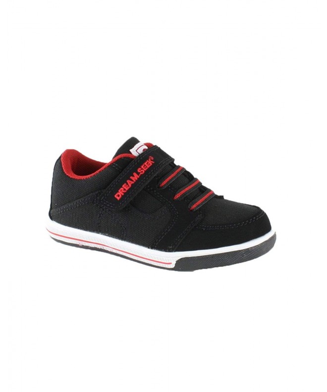 Sneakers Boys Fashion Strap on Sneakers Black/Red (Toddler/Little Kid/Big Kid) - Black/Red - C311G4LNK4J $30.95