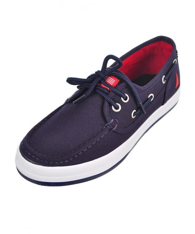 Sneakers Boys' Spinnaker Boat Shoes (Sizes 13-5) - Navy - CX18HHO8MLH $36.57