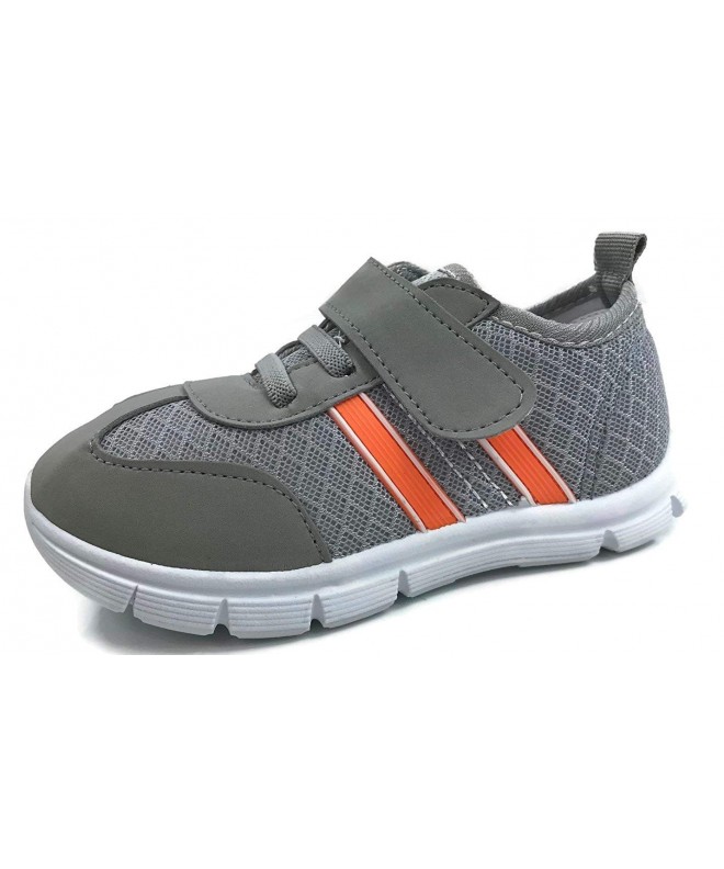 Sneakers Kids Toddler Sneakers Slip On Comfort Athletic Shoes - No Tie - Tennis Shoes - Grey Sport - C718ESTGLTI $24.50