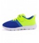 Sneakers Boy's Girl's Casual Strap Breathable Light Weight Sneakers Play Running Shoes - Blue and Green - C6183AOXSWI $19.27