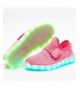 Sneakers Boys Sneakers Girls Light up Trainers USB Charging LED Shoes Kids - Pink - CM17YWGD0SU $45.05