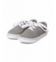 Sneakers Canvas Round Toe Classic Lace Up Sneaker (Toddler/Little Boy/Big Boy) DG59 - Grey - C112C9PSXN1 $32.26