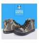Sneakers Boys Girls Camouflage Lace-Up Canvas Shoes High Top(Toddler/Little Kid/Big Kid) - Green - CP17XMI2HQY $31.49
