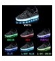 Sneakers Kids LED Light Up Shoes Breathable 11 Modes Flashing Sneakers as Gift - Black/White - CG185O2I086 $32.66