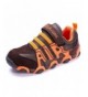 Sneakers Kids Toddler Sneakers Boys Girls Lightweight Outdoor Athletic Sport Running Shoes - Orange - CP18M0AGOK2 $40.60