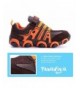 Sneakers Kids Toddler Sneakers Boys Girls Lightweight Outdoor Athletic Sport Running Shoes - Orange - CP18M0AGOK2 $40.60
