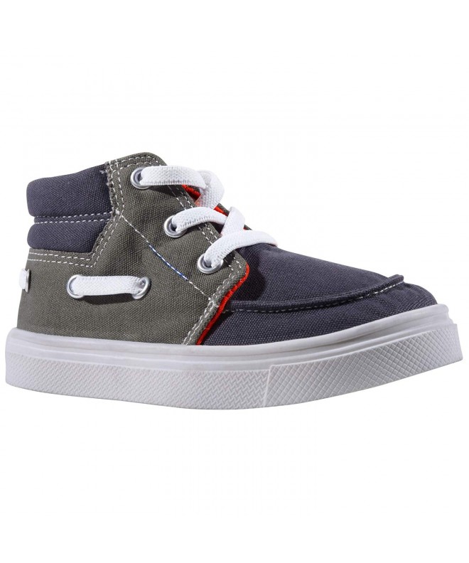 Sneakers Riley Boys Sneakers - Elastic Stretch Lace High Top - Kids Shoe - Forest - C5184R7EMDR $37.23