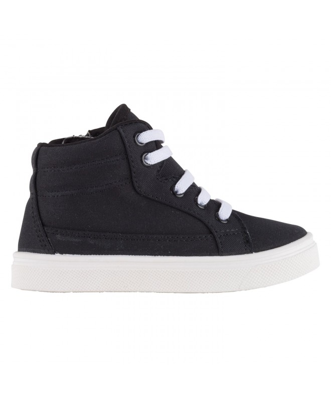 Sneakers Tyler Boys Sneakers - Elastic Stretch Lace High Top - Kids Shoe - Black - Black - C0184R7DWZH $24.49