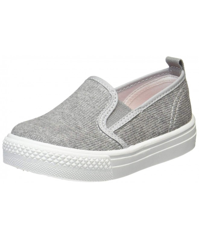 Sneakers Toddler Slip On Sneaker Pure Color - Grey - CE12IMVTHTP $71.42