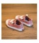 Sneakers Boys Girls Youth Toddler Fashion Casual Sneakers Low Top Loafers Slip on - Pink - CU18LNHKXWE $25.61