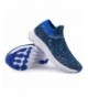 Sneakers Girls Boys Socks Shoes Fashion Walking Sneaker Lightweight Breathable Slip on Sneakers for Kids - Blue&green - C218G...
