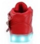 Sneakers 7 Colors 11 Modes LED Light up Flashing Rechargeable Kids Sneakers & Shoes - Red - CQ185N8S4AM $51.47