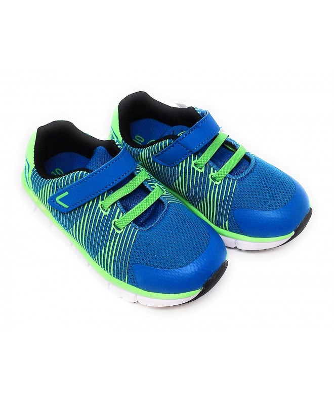 Sneakers Boys and Toddlers Athletic Shoes - Assorted Sizes and Colors - Royal Lime - C318GMYAQ8K $25.46