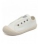 Sneakers Kids Canvas Sneaker Slip-on Baby Boys Girls Casual Fashion Shoes - 1.white - C9186UWUION $49.04