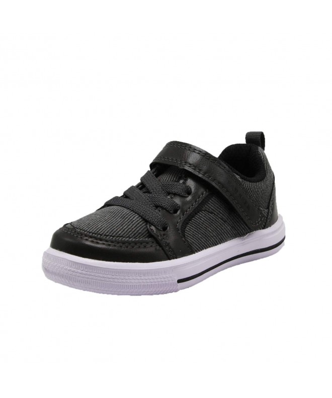 Sneakers Boys Toddler 3932 Hook n Loop Lace Free Athletic Casual Fashion Sneaker - Grey - CB18NT9A8LG $30.57