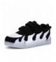 Sneakers Flame Pattern USB Rechargable LED Light up Shoes for Kids Boys Girls - Black / White - CE1836YED8M $21.20