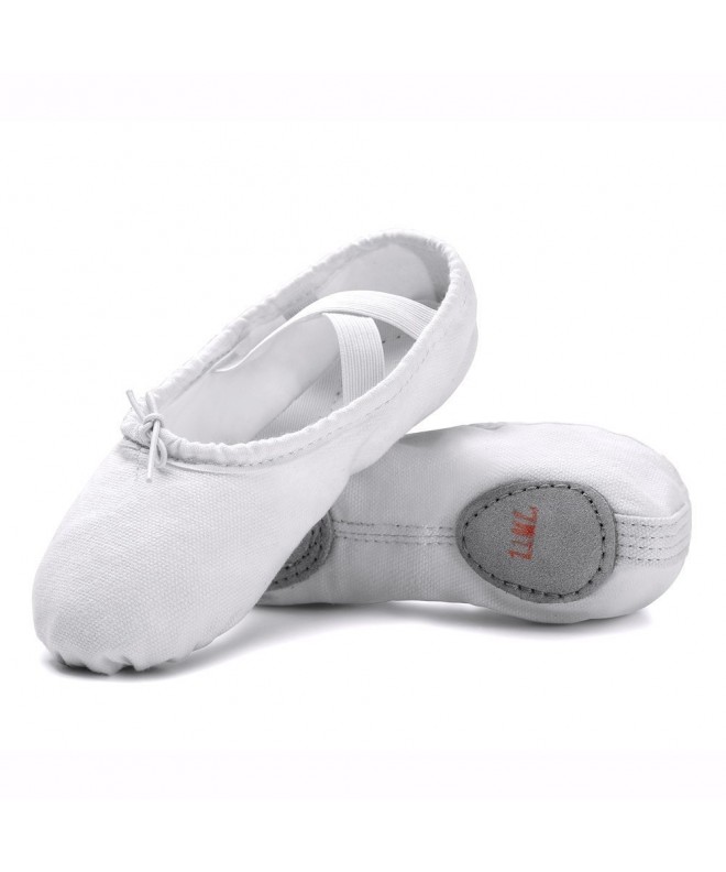Dance Girls Canvas Ballet Slipper/Ballet Shoe/Yoga Dance Shoe (Toddler/Little Kid/Big Kid/Women/Boy) - White - CU18K5S0Y4R $2...