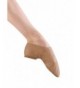 Dance Girl's Super Jazz Leather and Elastic Slip On Jazz Shoe - Tan - CD1153FTPR3 $56.90