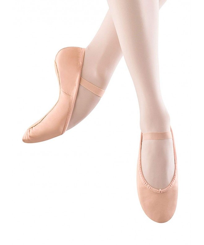 Dance Girl's Dansoft Full Sole Leather Ballet Slipper/Shoe - Pink - CF1153E85U7 $31.81