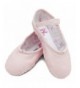 Dance Girl's Bunnyhop Full Sole Leather Ballet Slipper/Shoe - Pink - C91153E8N6X $29.04