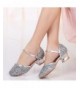 Dance Girls Glitter Sequins Princess Dress Party Dance Shoes (Little Kid/Big Kid) Silver - Silver - CV17Y0WGYAH $36.18