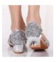 Dance Girls Glitter Sequins Princess Dress Party Dance Shoes (Little Kid/Big Kid) Silver - Silver - CV17Y0WGYAH $36.18