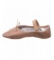Dance Girl's Dansoft Split Sole Leather Ballet Slipper/Shoe - Pink - CH1153E8RJL $39.41