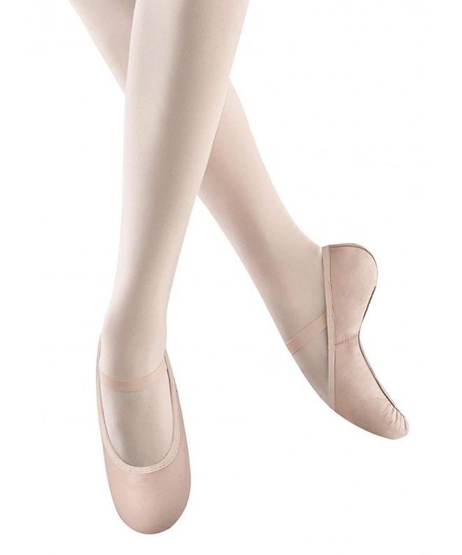 Dance Girl's Belle Full-Sole Leather Ballet Shoe / Slipper - Pink - C512MT5TVN7 $31.53