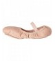 Dance Girl's Belle Full-Sole Leather Ballet Shoe / Slipper - Pink - C512MT5TVN7 $31.53