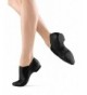 Dance Girl's Elasta Bootie Leather and Elastic Split Sole Jazz Shoe - Black - CU1153FTRKD $65.92