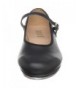 Dance Girl's Tap On Leather Tap Shoe - Black - C21153FTBKT $64.90