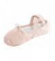 Dance Girls Canvas Ballet Slipper/Ballet Shoe/Dance Shoe (Toddler/Little Kid) - Ballet Pink (Nude) - C718EINLGQK $22.42