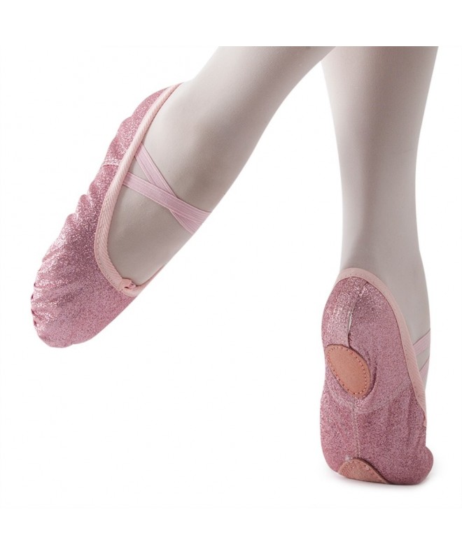Dance Classic Ballet Shoe Soft Shinning Dance Flat - Shinning Pink - CZ12NRWY116 $19.78
