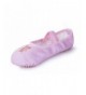 Dance Girl's Lovely Leather Ballet Dance Slipper Split-Sole Shoes (Toddler/Little Kid) - Pink - CE18HC6ICU4 $21.82