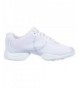 Dance Dance Girls Troupe Split Sole Dance Sneaker - White - CY187DRA3C7 $69.93