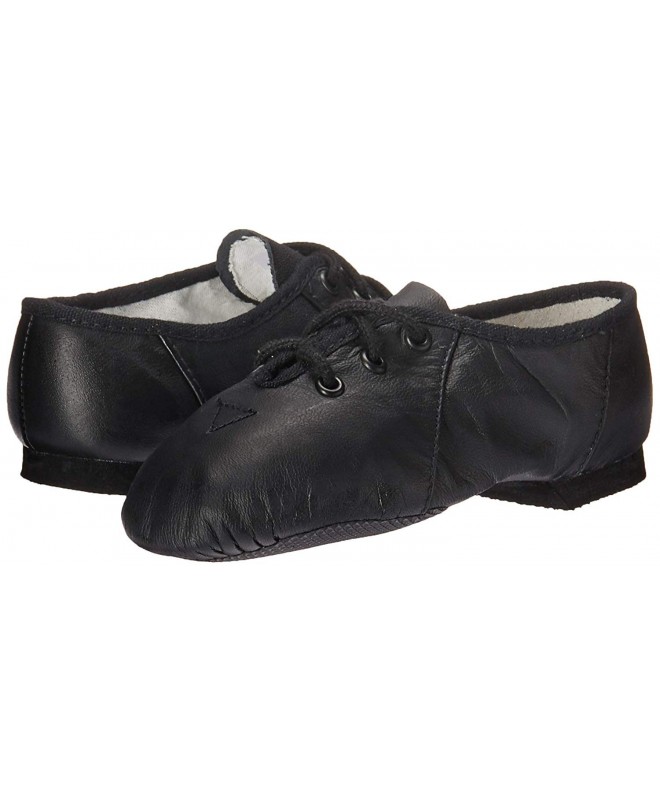 Girl's Jazzsoft Split Sole Leather Jazz Shoe - Black - CI1153FTRSP