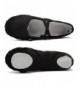 Dance Ballet Slippers Material Apricot - Black - CF18I3Y2HRH $18.23