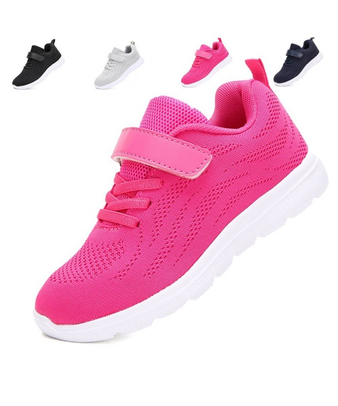Walking Kids Lightweight Sneakers Boys and Girls Cute Breathable Walking Casual Running Shoes - Pink - C018654LM7O $26.99
