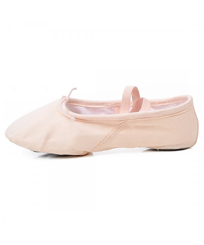 Dance Toddler Kid Girl Boy Fashion Style Ballet Dance Split-Sole Canvas Child Shoes Slipper - Pink - C918CI2ZD98 $18.36